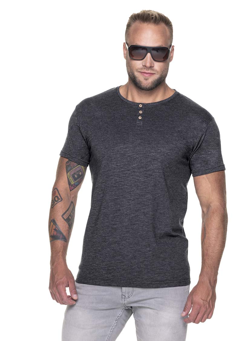 T-shirt Crimson Cut Button