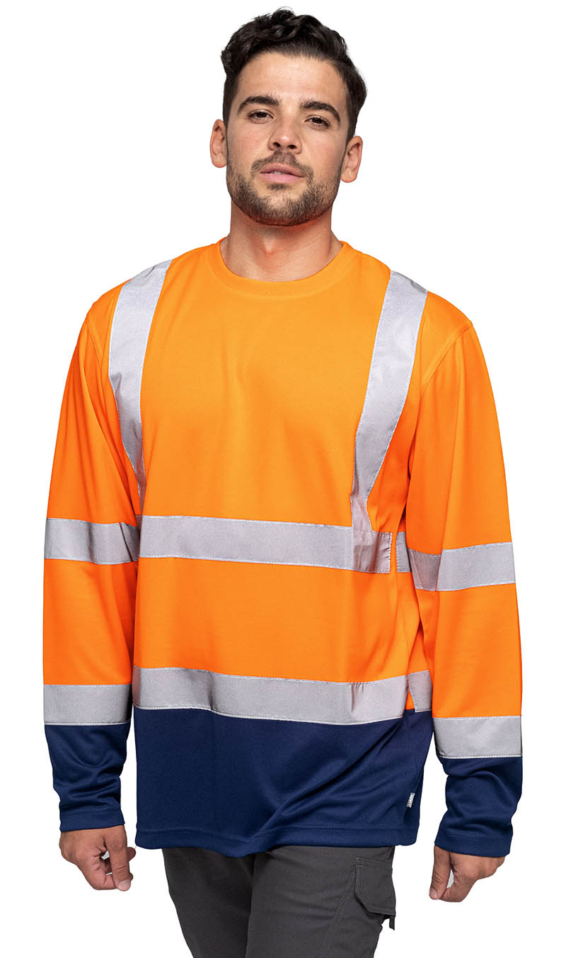 T-shirt Mark The Helper Hi-Vis Long