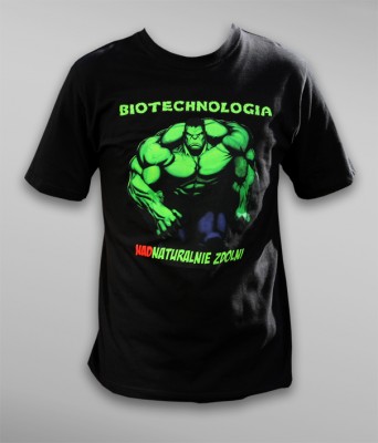 Koszulka na juwenalia: Biotechnologia – nadnaturalnie zdolni
