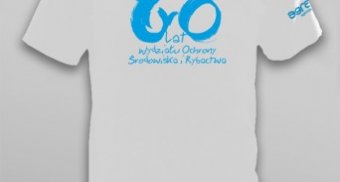 Koszulka na 60-lecie Wydziału Ochrony Środowiska i Rybactwa UWM