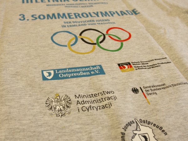 Koszulka na 3. Letnią Olimpiadę Młodzieży Mniejszości Niemieckiej