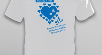 Koszulki na koncert charytatywny dla Kacpra Hajduka
