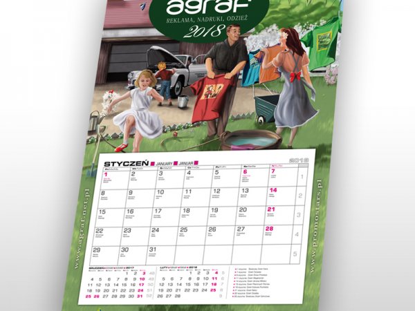Agraf – kalendarz na rok 2018