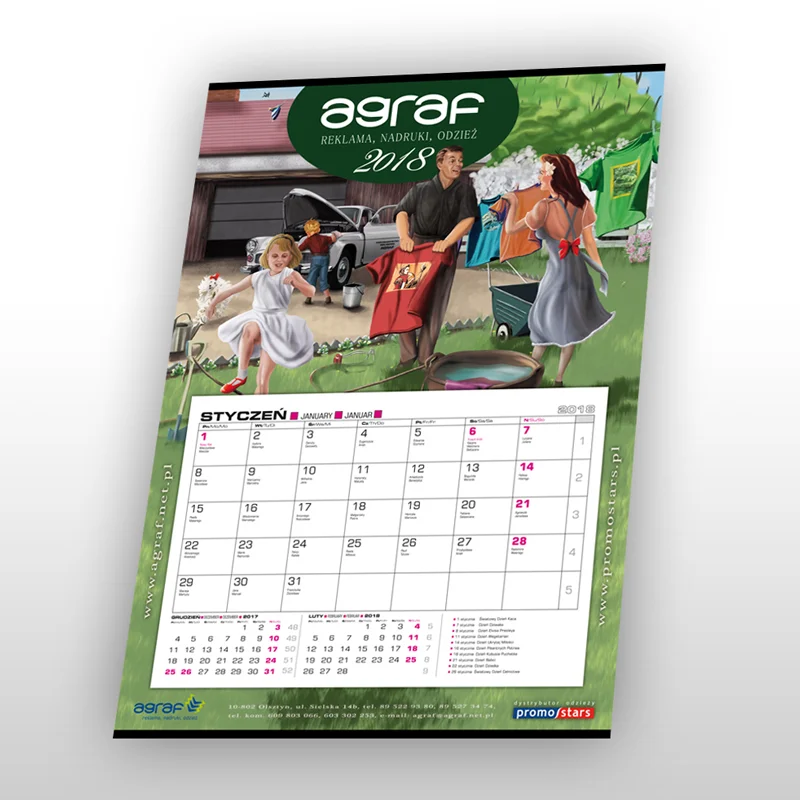 Agraf – kalendarz na rok 2018 Agraf – kalendarz na rok 2018