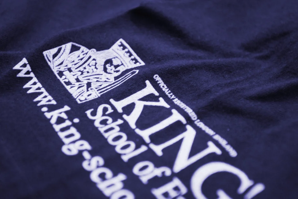 Koszulka King’s School of English Nadruk