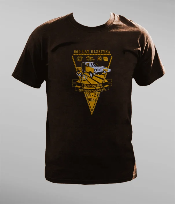 Koszulka na II Olsztyński Zlot Miłośników Pojazdów PRL