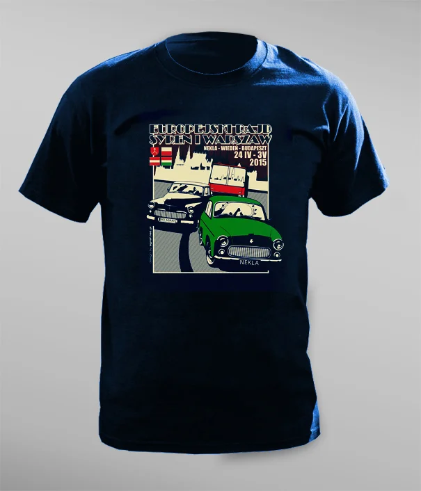Koszulka na Rajd Syren i Warszaw Nekla-Wiedeń-Budapeszt Koszulka na Rajd Syren i Warszaw Nekla-Wiedeń-Budapeszt