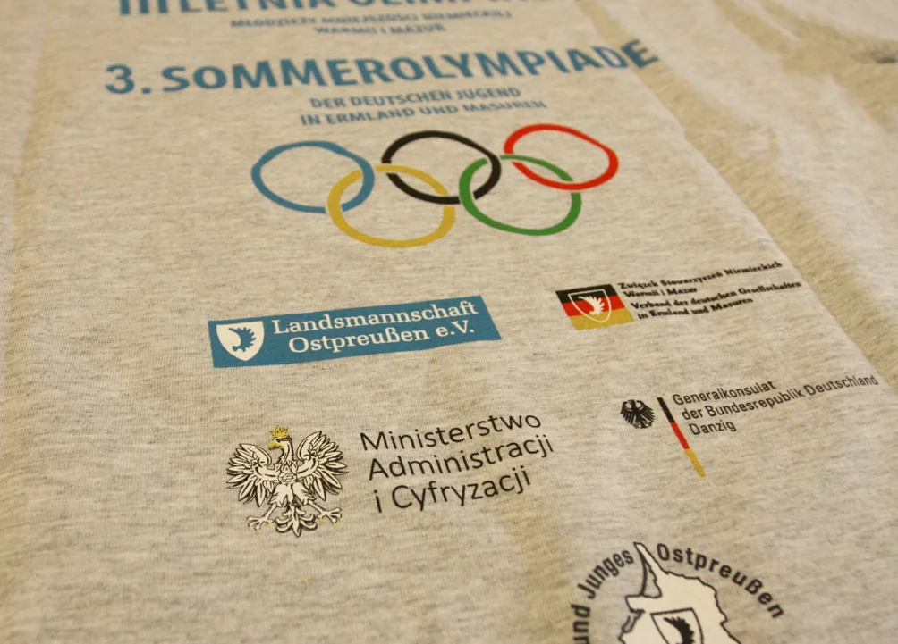 Koszulka na 3 Letnią Olimpiadę Młodzieży Mniejszości Niemieckiej
