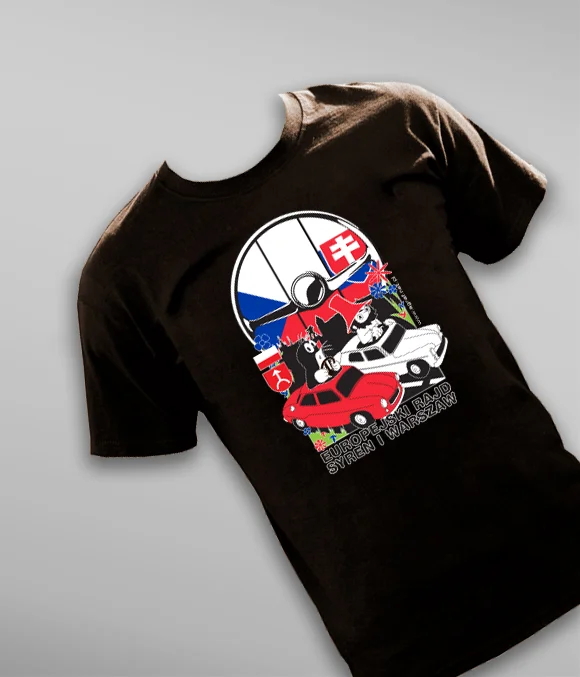 Koszulka na rajd Syren i Warszaw