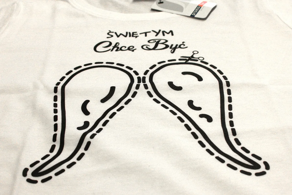 Koszulki dla Fundacji Skrzydła Anioła nadruk Koszulki dla Fundacji Skrzydła Anioła nadruk