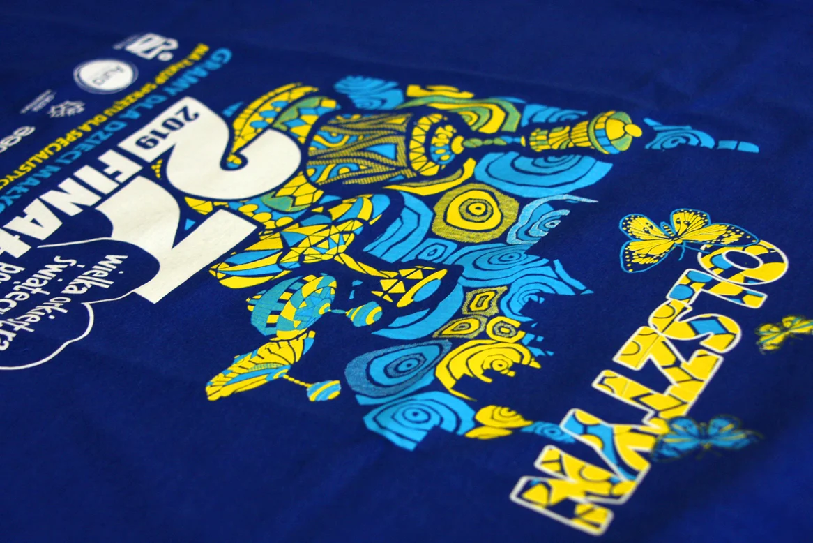 Koszulki na Finał WOŚP w Olsztynie nadruk Koszulki na Finał WOŚP w Olsztynie nadruk