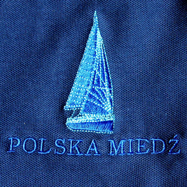 Koszulki polo i czapki Polska Miedź haft
