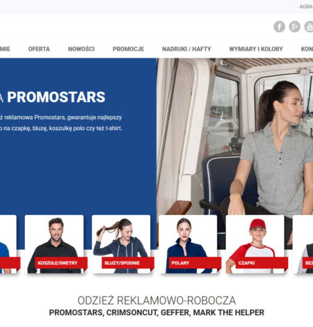 Strona promostars.pl w innych wersjach językowych