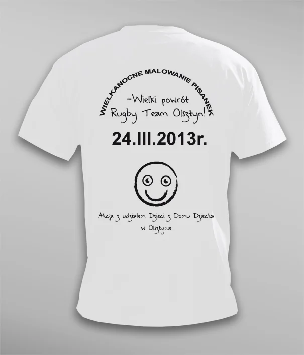T shirt Rugby Team Olsztyn Tył T shirt Rugby Team Olsztyn Tył