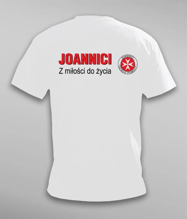 Tył koszulki joannici Tył koszulki joannici