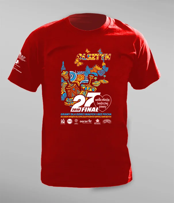 Koszulki na 27. Finał WOŚP w Olsztynie Koszulki na 27. Finał WOŚP w Olsztynie