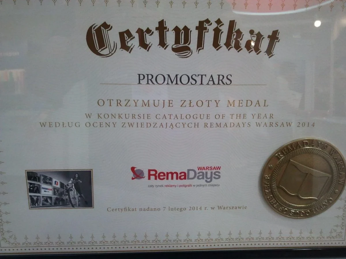 Złoty medal dla Promostars! Złoty medal dla Promostars!