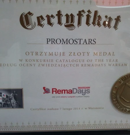 Złoty medal dla Promostars! Złoty medal dla Promostars!