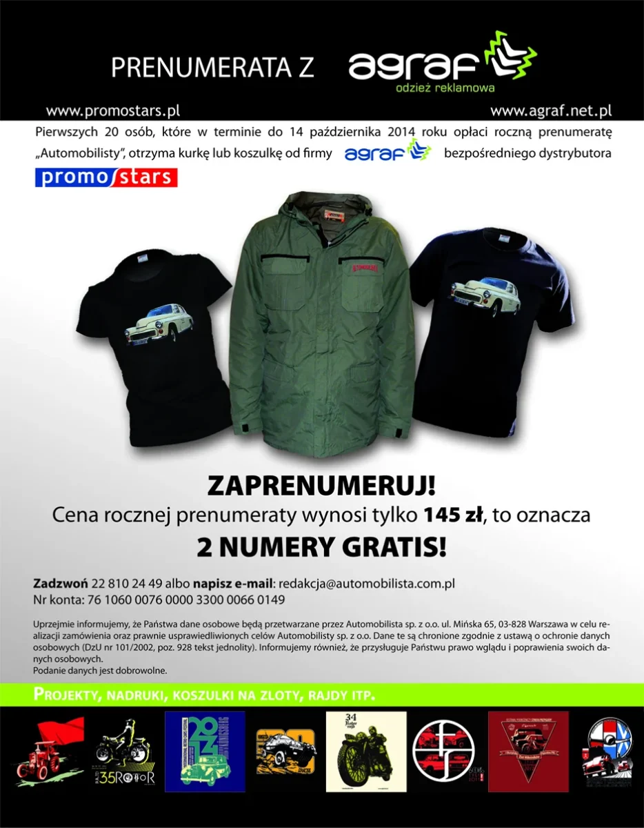 Automobilista- prenumerata z Agraf Promostars Automobilista- prenumerata z Agraf Promostars
