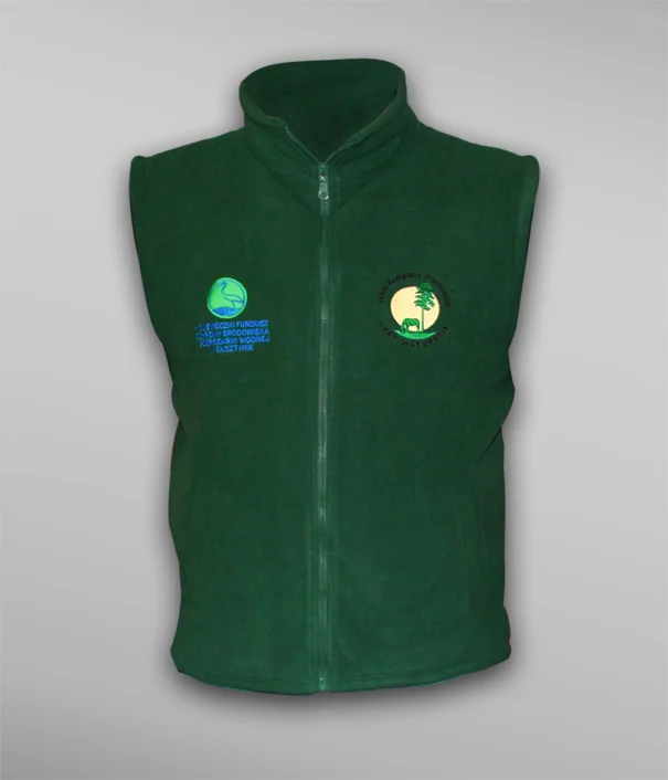 Bezrękawnik dla pracowników Leśnego Kompleksu Promocyjnego