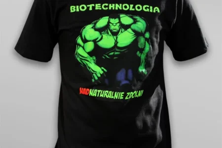 Koszulka na juwenalia: Biotechnologia – nadnaturalnie zdolni