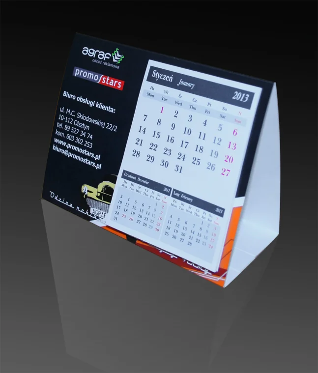 Kalendarz trójkątny Agraf Promostars Kalendarz trójkątny Agraf Promostars