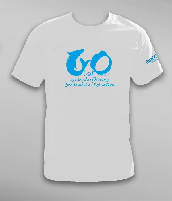 Koszulka na 60-lecie Wydziału Ochrony Środowiska i Rybactwa UWM Koszulka na 60-lecie Wydziału Ochrony Środowiska i Rybactwa UWM