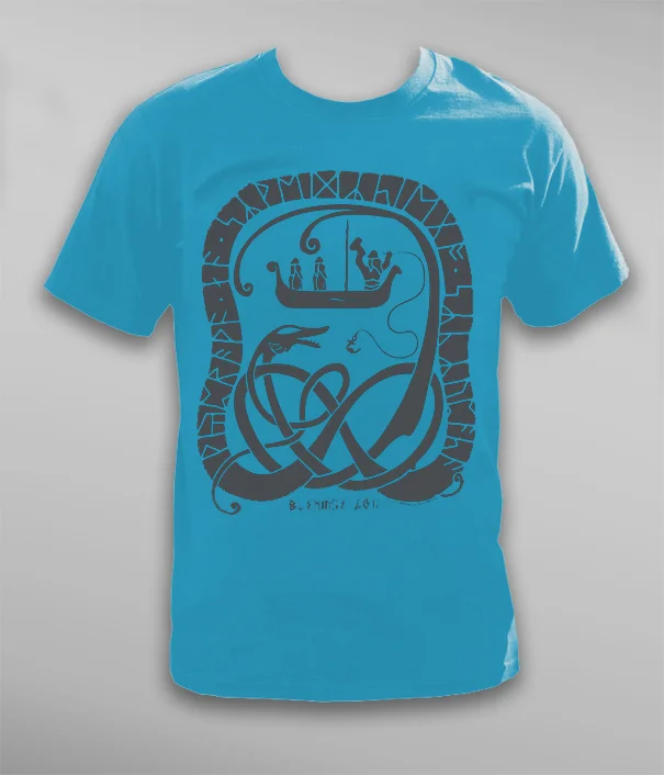 koszulka szewecja niebieska