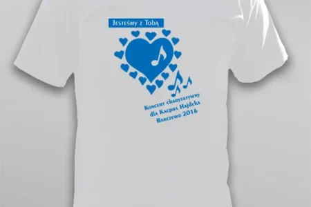 Koszulki na koncert charytatywny dla Kacpra Hajduka Koszulki na koncert charytatywny dla Kacpra Hajduka