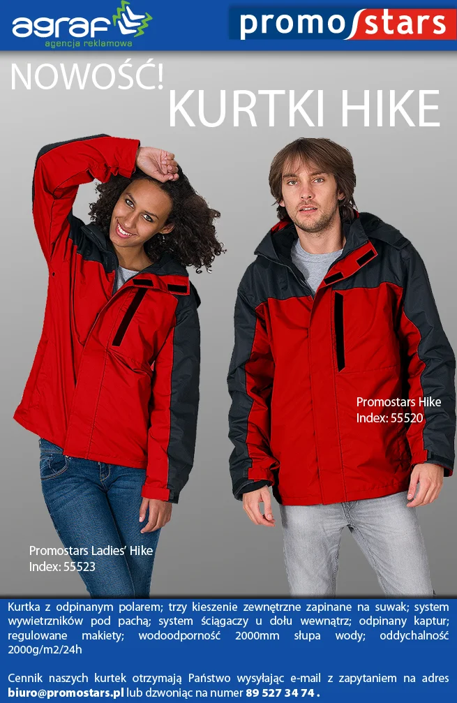 Nowość! Kurtki Promostars Hike!