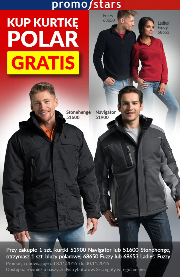 Promocja: kup kurtkę – polar gratis!