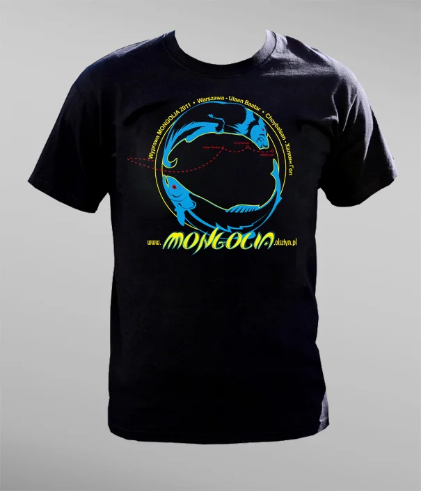 Koszulka na wyprawę do Mongolii