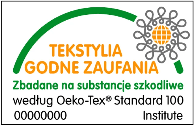 Certyfikat Oeko-Tex Standard 100 Certyfikat Oeko-Tex Standard 100