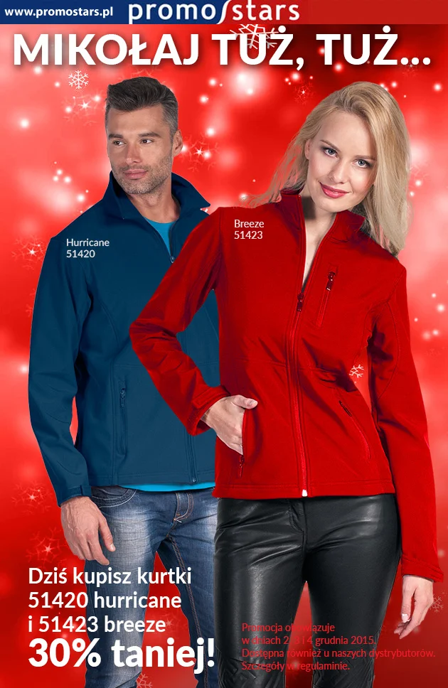 Softshelle 30% taniej!