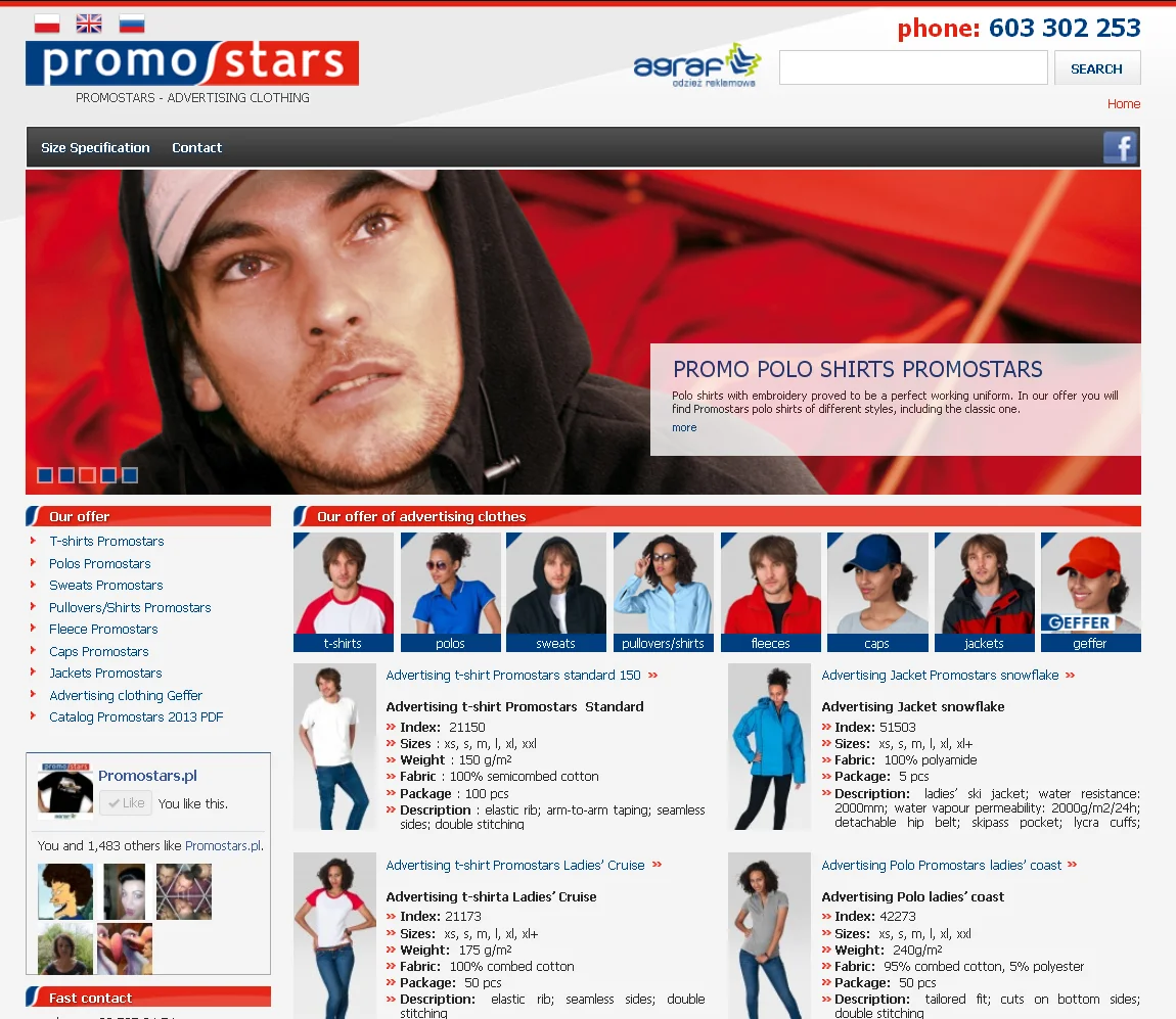 Nowa odsłona angielskiej wersji promostars.pl